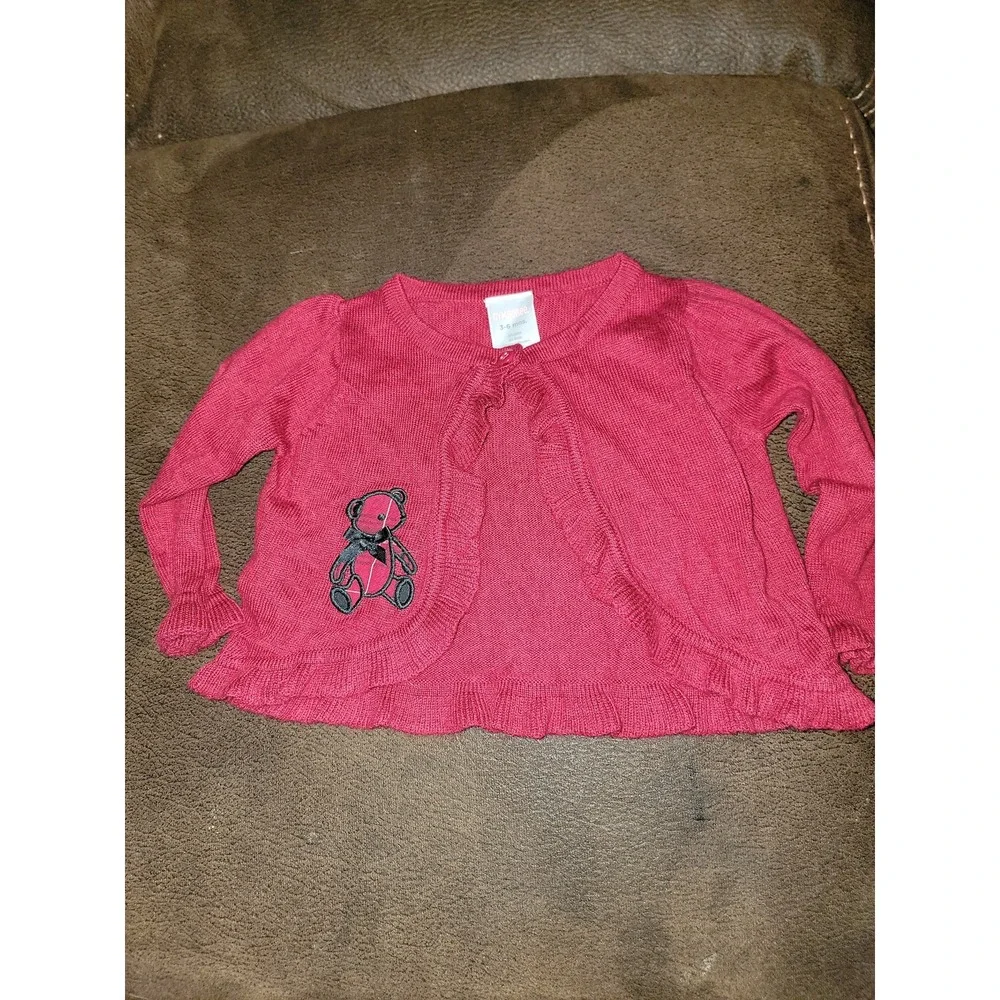 Gymboree layette line holiday traditions Christmas teddy bear sweater 3 6 months
